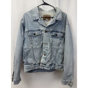 HIGH QUALITY HEAVYWEIGHT AMBERCROMBIE & FITCH BLUE JEAN JACKET MEN'S XL